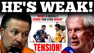 Zak Brown FIRES BACK at Helmut Marko Over Lando Norris Mental Health Slur [upl. by Ydnis]