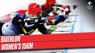 Biathlon  Womens 15km  Full Replay  Beijing2022 [upl. by Htieh]