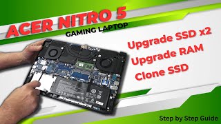 MAJOR UPGRADE Acer Nitro 5 Gaming Laptop AN51557 Core i7 3050ti GPU [upl. by Sesiom]