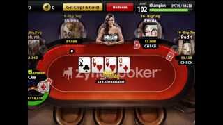 Zynga Poker Biggest Win 250500M 21Billion Pot 2015 [upl. by Ulland171]