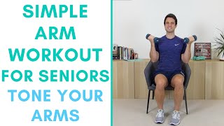 Arm Exercises For Seniors  3 Simple Exercises To Strengthen Your Arms  More Life Health [upl. by Archaimbaud]