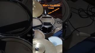 baterista rock drums bateria music drumlife guitarplayer drumming drumcover ‎creed [upl. by Atteuqihc669]