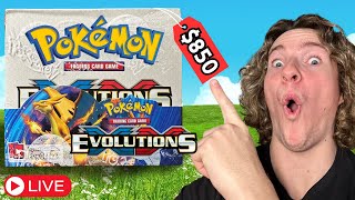 Opening a Pokemon Evolutions Booster Box 850 [upl. by Eetsud]