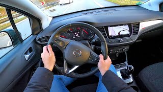 2021 Opel Crossland X 12T  pov test drive [upl. by Osnofedli]