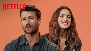 Glen Powell and Adria Arjona Break Down Hit Man  Netflix [upl. by Oinotna220]