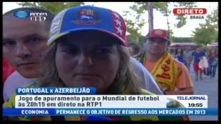 Emplastro antes do Portugal vs Azerbaijão no Estádio Axa 110912 [upl. by Naugal602]