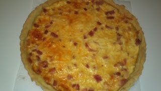 Como hacer quiche de jamon y queso [upl. by Gnihc]