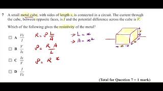 Understanding Resistivity Solving a Metal Cube Problem [upl. by Zima]