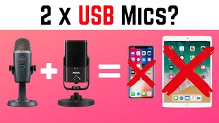 Can you record 2 USB MICROPHONES at once on iPadiPhone [upl. by Balbinder]