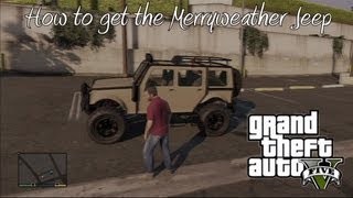 GTA 5 How To Get The Merryweather Jeep Best OffRoad Truck Very Rare [upl. by Lielos]