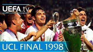 Real Madrid v Juventus 1998 UEFA Champions League final highlights [upl. by Rialb]