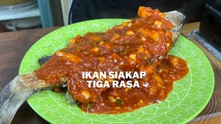 Ikan Siakap Tiga Rasa Cukup Rasa Pedas Manis dan Masam [upl. by Phi536]