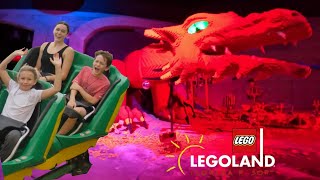 Legoland Florida DRAGON Roller Coaster  Front Row POV Dragon Roller Coaster at Legoland Florida [upl. by Shulman388]