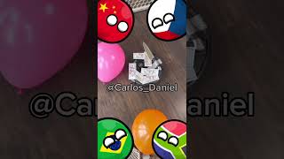 Qual balão vai sobreviver ao aspirador de pó  Countryballs shorts [upl. by Prudhoe831]