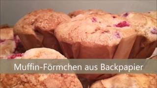 Tutorial MuffinFörmchen aus Backpapier selbst machen  Episode 0039 [upl. by Rolanda]