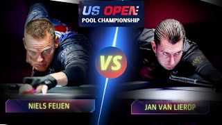 NIELS FEIJEN VS JAN VAN LIEROP  2024 US OPEN POOL CHAMPIONSHIP billiards nineball 9ballpool [upl. by Anekahs311]