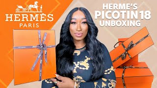 LUXURY HERMES PICOTIN 18 REVIEW amp UNBOXING HAUL 2023 [upl. by Rosecan]