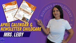 April Calendar amp Newsletter Childcare [upl. by Syverson]