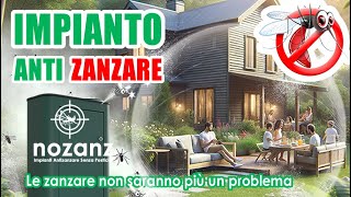 NoZanz il Miglior Impianto Antizanzare da Giardino 100 Naturale Senza Pesticidi [upl. by Ihpen]