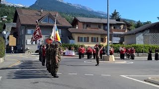 Parade FêteDieu à Grimisuat 04062015 [upl. by Hsirk]