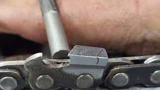 How to sharpen a chainsaw chain [upl. by Ena]