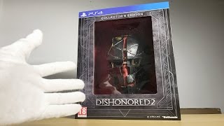 Dishonored 2 Collectors Edition Unboxing  PS4 Pro Gameplay [upl. by Aitnom768]