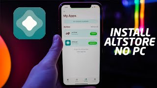 How To Install AltStore WITHOUT COMPUTER Sign Unc0ver FOREVER [upl. by Chin600]