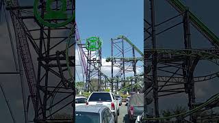 Roller Coaster Ride  Green Lantern  Movie World Gold Coast 🇦🇺 [upl. by Cohla]