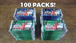 100 PACKS 1100 CARDS Match Attax 201819 [upl. by Aihsined]