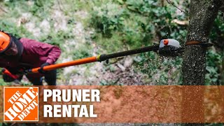 How to Use an ECHO Power Pruner Rental  The Home Depot [upl. by Yeldah]