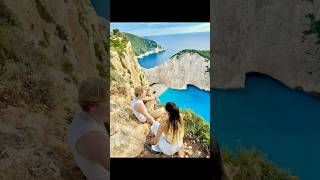 NAVAGIO BEACH É SURREAL E EU POSSO PROVAR shorts grecia zakynthos trip vlog europe beach [upl. by Reeba]