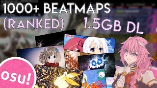 1000 Beatmap Pack Download RANKED MAPS [upl. by Iht]