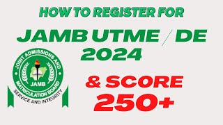 How to Register For JAMB 2024 amp How to Get JAMB Profile Code Get High Score in JAMB UTME 2024 [upl. by Anuaik]