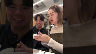 eating conveyer belt sushi in Korea 🍣 part 1 shorts [upl. by Eitsrik429]