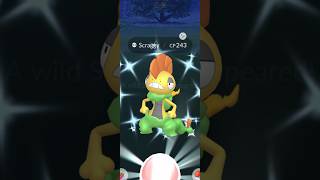 Getting Lucky With ✨Shiny Scrafty in pokemongo [upl. by Mae]