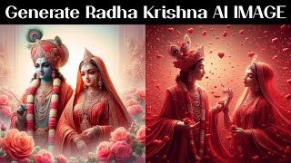 generate Radha Krishna image  bing AI Tutorial [upl. by Sufur537]