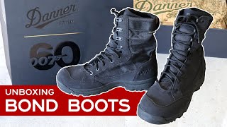 Danner 007 60th Anniversary Tanicus James Bond Boots UNBOXING [upl. by Aratas]