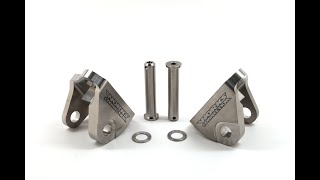 Titanium Offset Foot Peg Mounts YZF [upl. by O'Conner167]