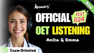 OET LISTENING TEST 25092024 oet oetexam oetnursing oetlisteningtest [upl. by Marelya28]