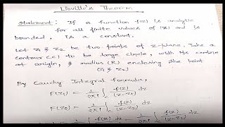 Liouvilles Theorem Complex Analysis [upl. by Reve]