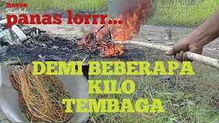 CARA BAKAR KABEL TEMBAGA ROSOK biar gak hancurusaha rosok [upl. by Jamima]