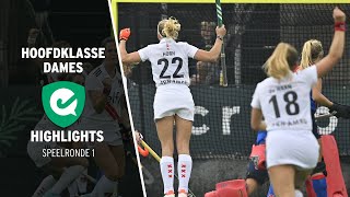 Highlights Hoofdklasse Dames  20212022  Speelronde 1 💥 [upl. by Noived557]