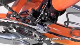 How to Build a Bike  Part 10 of 12 Front Derailleur Adjustment [upl. by Gnuh65]