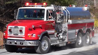 Barrett Township Volunteer Fire Company Tanker 2223 Responding 2624 [upl. by Nedda]