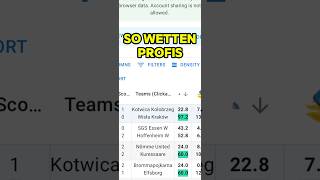 SO WETTEN SPORTWETTEN PROFIS sportwetten [upl. by Ennairak849]