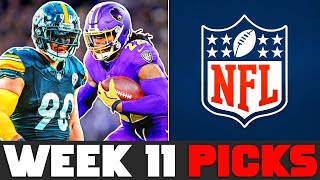 NFL WEEK 11 PICKS 2024 [upl. by Repmek475]