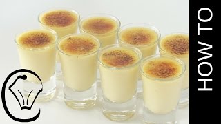 NO Bake Mini Creme Brulee Shots One Pot Cooking [upl. by Flosser297]