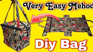 बचे हुए कपड़े का सुपर इस्तेमाल  Diy bag  Reuse ideas  aata bag se banaye organizer [upl. by Eelyac]