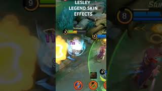 Lesley Legend skin effects mobilelegends mlbb mlbbhighlights lesleymlbb lesleylegendskin [upl. by Sylvan]