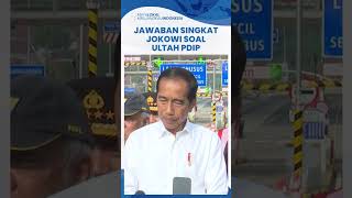 Jokowi Hanya Jawab Singkat saat Ditanya soal HUT PDIP Mengaku Belum Dapat Undangan [upl. by Balcke39]